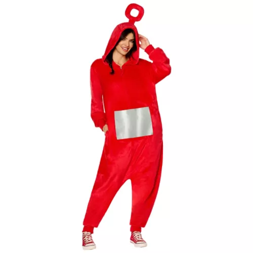Adult Po Jumpsuit Costume - Teletubbies 3 Adult Po Jumpsuit Costume - Teletubbies