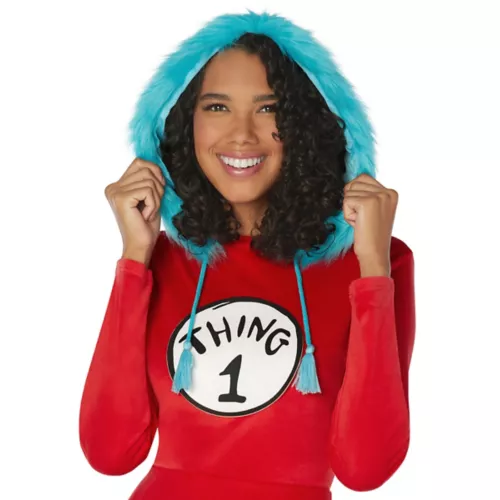 Adult Thing 1 and Thing 2 Dress Costume - Dr. Seuss
