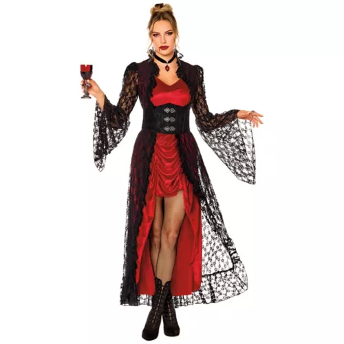 Adult Vampire Lace Dress Costume