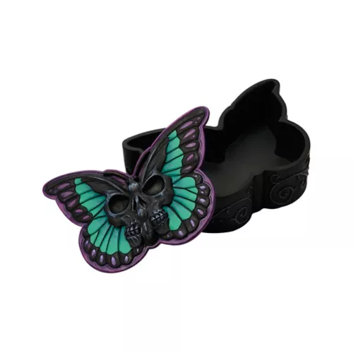 Mystical Arts Butterfly Skull Storage Box