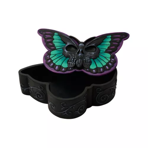 Mystical Arts Butterfly Skull Storage Box
