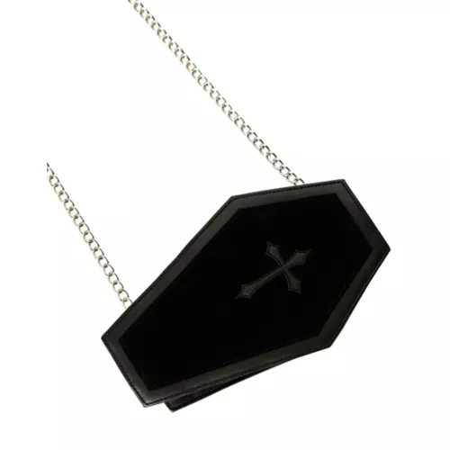 Black Coffin Crossbody Bag
