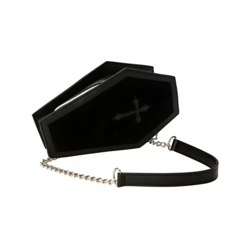 Black Coffin Crossbody Bag