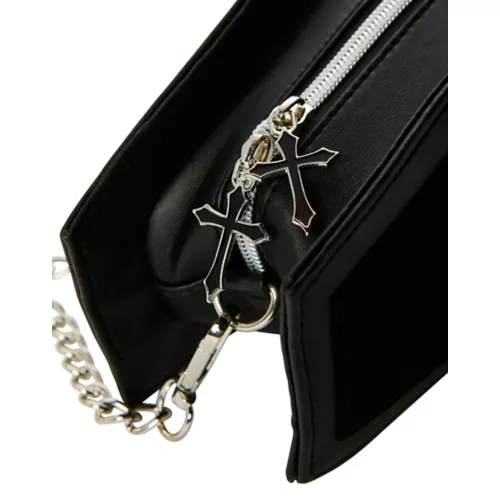 Black Coffin Crossbody Bag