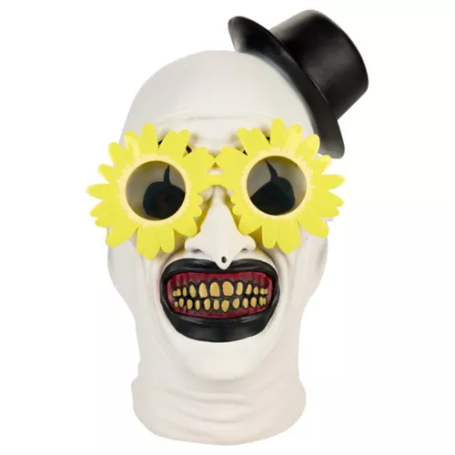 Art the Clown Full Mask with Sunflower Sunglasses - Terrifier