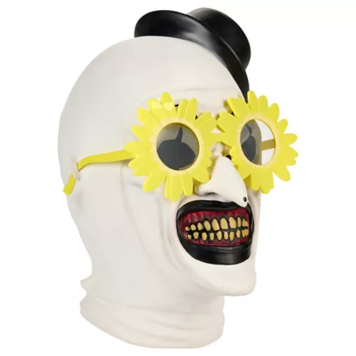 Art the Clown Full Mask with Sunflower Sunglasses - Terrifier