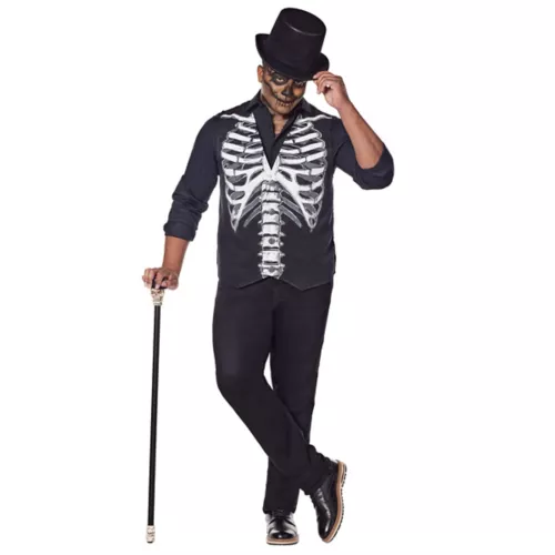 Adult Skeleton Plus Size Vest