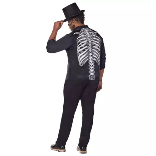 Adult Skeleton Plus Size Vest 4 Adult Skeleton Plus Size Vest