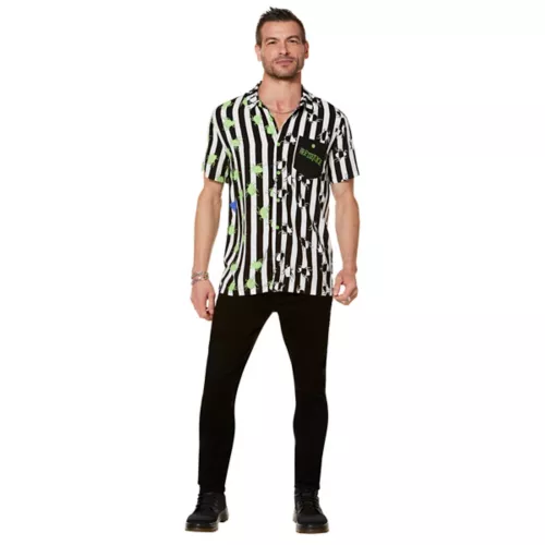 Beetlejuice Spider Button Down Shirt