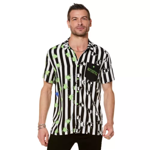 Beetlejuice Spider Button Down Shirt