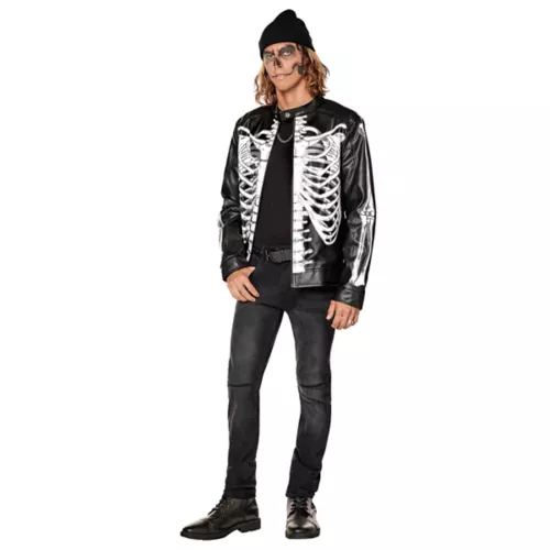 Adult Skeleton Moto Jacket