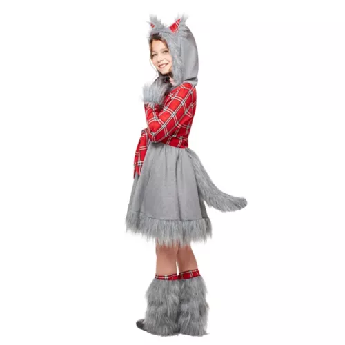 Kids Faux Fur Charming Werewolf Costume