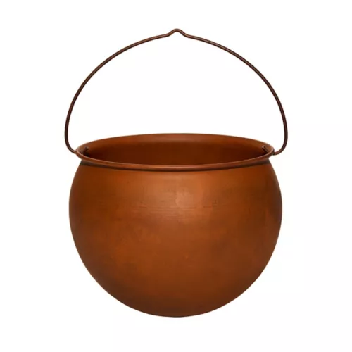 10 Inch Rusty Cauldron