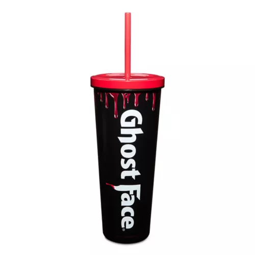 Ghost Face Red Blood Drip Cup with Straw - 20 oz.