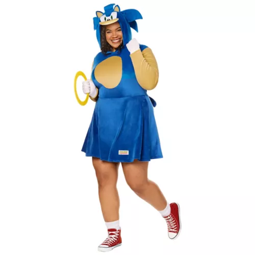 Adult Sonic Dress Costume 7 Adult Sonic Dress Costume