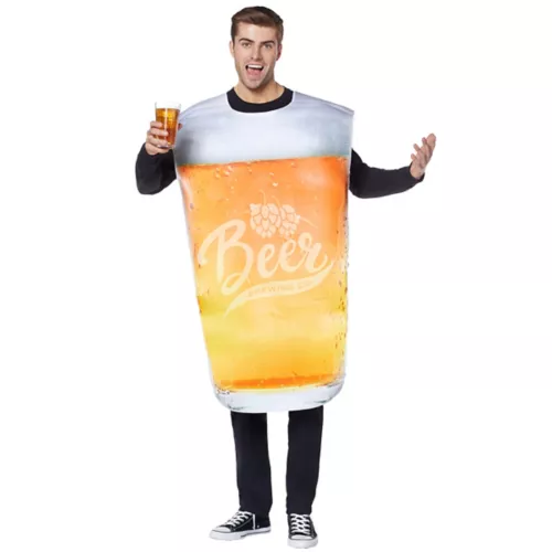 Oktoberfest Adult Pint Glass Beer Costume