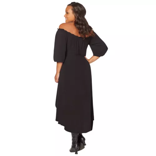 Adult Black Peasant Dress