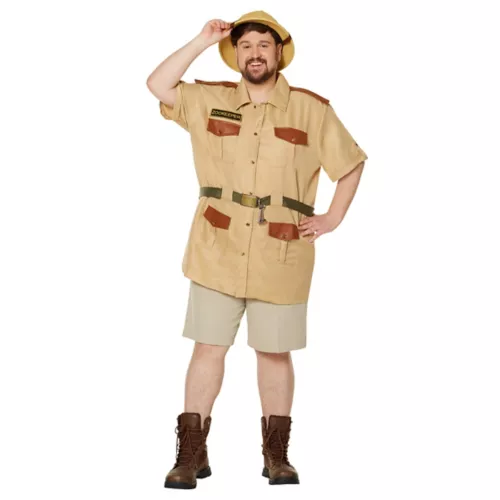 Adult Men\'s Zookeeper Plus Size Costume