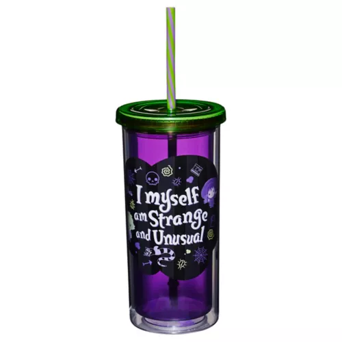 Beetlejuice Strange and Unusual Cup With Lid - 20 oz.