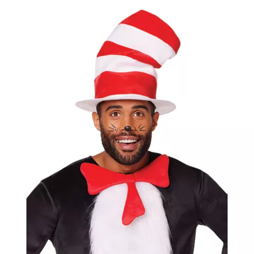 Adult Cat in the Hat One Piece Costume - Dr. Seuss