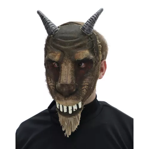 Bloody Burlap Goat Half Mask