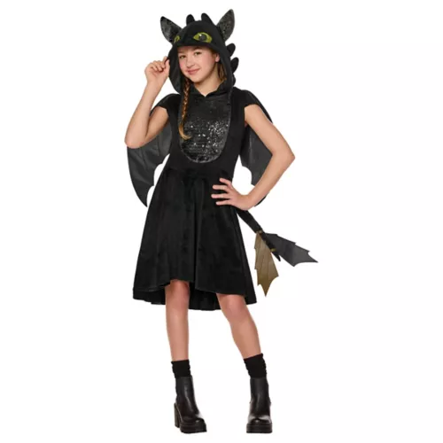Kids Toothless Dress Costume - How to Train Your Dragon Live Action 3 Kids Toothless Dress Costume - How to Train Your Dragon Live Action