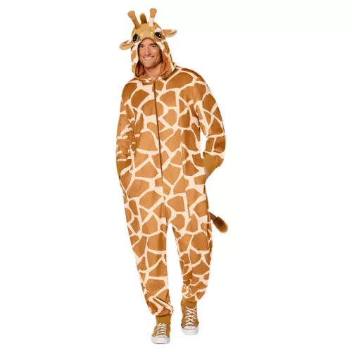 Adult Giraffe Jumpsuit Costume