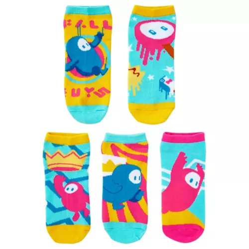 Fall Guys No Show Socks - 5 Pack