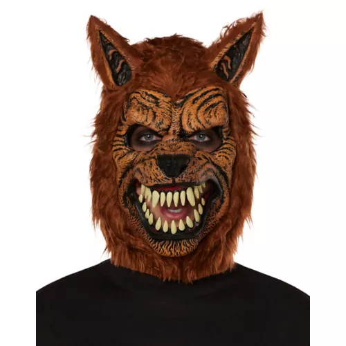Animotion Brown Werewolf Full Mask