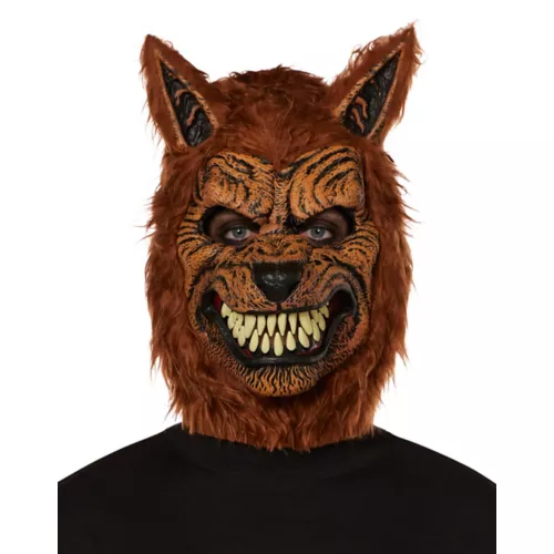 Animotion Brown Werewolf Full Mask