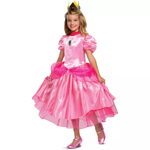 Kids Princess Peach Costume Deluxe - Mario Bros.