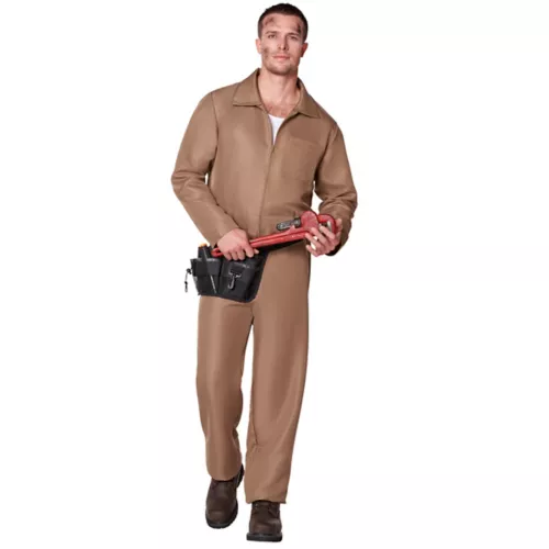 Adult Brown Mechanic Jumpsuit