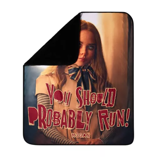 You Should Probably Run M3GAN Fleece Blanket