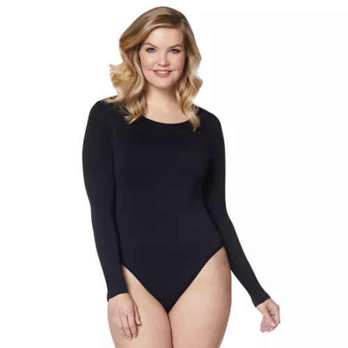 Plus Size Black Bodysuit