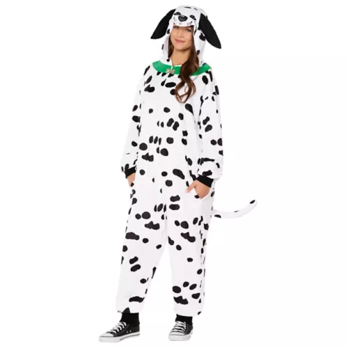 Adult Dalmatian Jumpsuit Costume