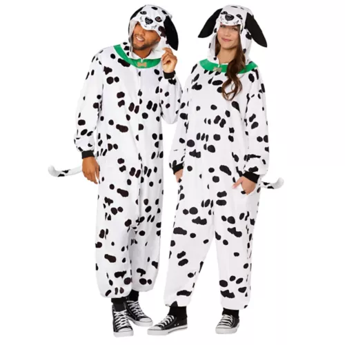 Adult Dalmatian Jumpsuit Costume