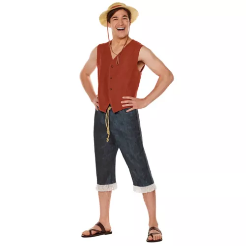 Adult Straw Hat Luffy Costume -  One Piece