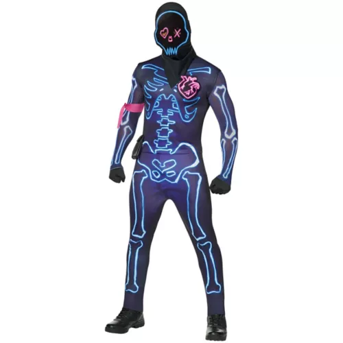 Adult Light-Up Fortnite Party Trooper Costume