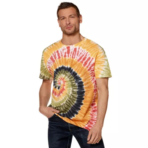 Orange and Green Tie-Dye T Shirt 5 Orange and Green Tie-Dye T Shirt