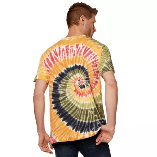 Orange and Green Tie-Dye T Shirt 6 Orange and Green Tie-Dye T Shirt