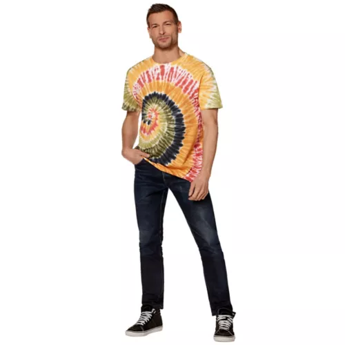 Orange and Green Tie-Dye T Shirt 8 Orange and Green Tie-Dye T Shirt