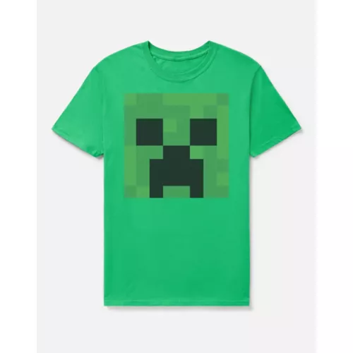 Adult Green Creeper T Shirt - Minecraft