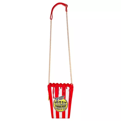 Scary Clown Popcorn Crossbody Bag