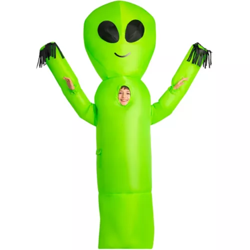Kids Wavy Arms Alien Inflatable Costume