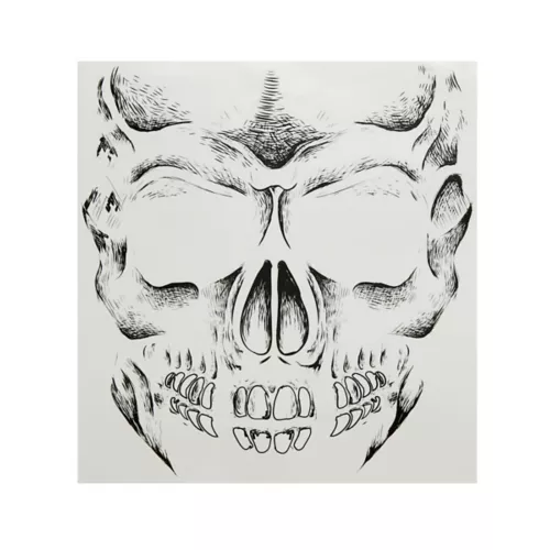 Skeleton Face Tattoo