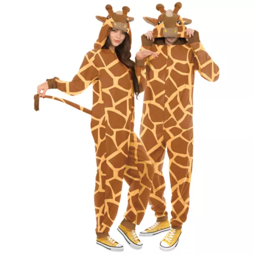 Adult Giraffe Jumpsuit Costume