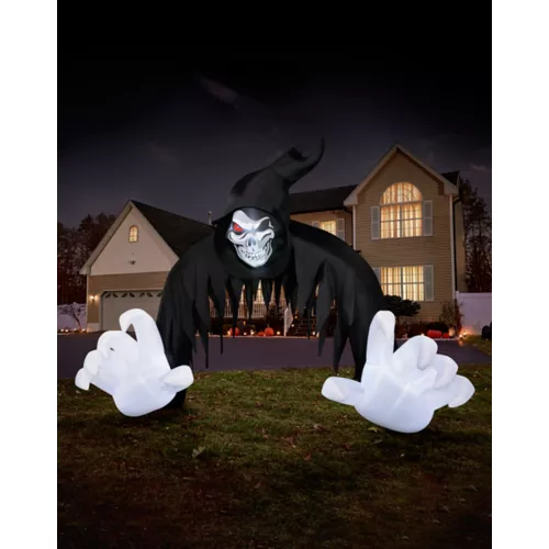 12 Ft Light-Up Jack the Reaper Archway Inflatable Decoration 8 12 Ft Light-Up Jack the Reaper Archway Inflatable Decoration