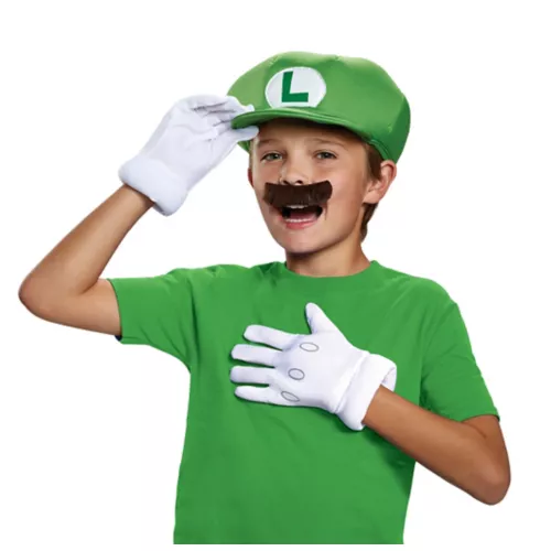 Kids Luigi Costume Kit - Nintendo 3 Kids Luigi Costume Kit - Nintendo