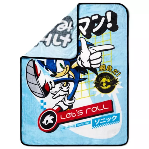 Sonic the Hedgehog Let\'s Roll Fleece Blanket