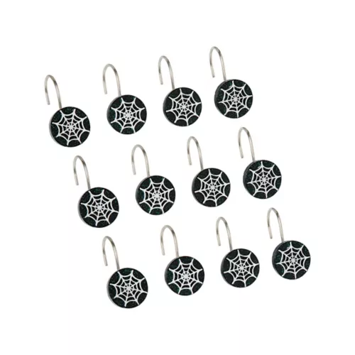 Spider Web Shower Hook Set - Halloween & Costume Stores